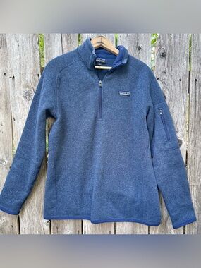 Patagonia Better Sweater womens quarter zip Pullover XL Pocket Sleeve